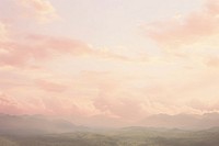  Pink sky backgrounds outdoors horizon. AI generated Image by rawpixel.