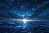 Night starry sky in Ocean ocean backgrounds outdoors.