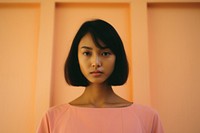 Thai girl photography portrait adult. AI generated Image by rawpixel.
