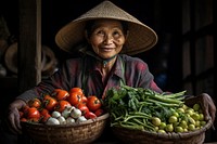 Women asian selling farmer adult. AI generated Image by rawpixel.