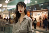 Korean female portrait shopping photo. AI generated Image by rawpixel.