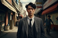 Korean male street portrait adult. AI generated Image by rawpixel.