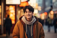 Korean male portrait street adult. AI generated Image by rawpixel.