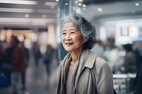 Korean old female adult contemplation architecture. AI generated Image by rawpixel.