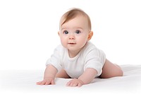 Baby baby crawling portrait. AI generated Image by rawpixel.
