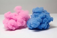 Colorful blue and pink smoke clouds in muted tones creativity softness mineral. AI generated Image by rawpixel.
