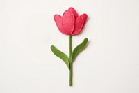 Photo of felt tulip flower petal plant.