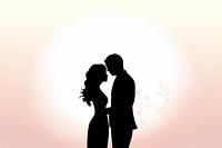  Couple silhouette adult love. AI generated Image by rawpixel.