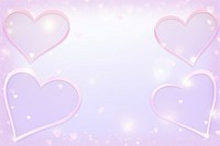  Hearts backgrounds purple celebration. AI generated Image by rawpixel.
