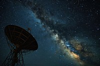 Antenn night astronomy outdoors.