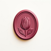 Tulip white background freshness wax seal. AI generated Image by rawpixel.