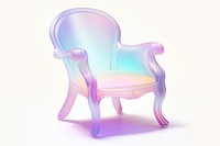 A minimal chair furniture armchair white background.