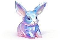 A cute 3D bunny animal mammal art.
