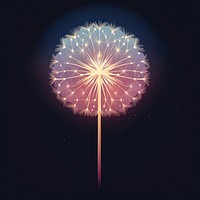 A dandelion fireworks outdoors nature.