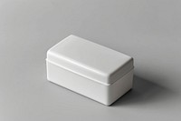 Soap packaging white gray box.