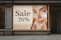 Beauty shop sale ad sign