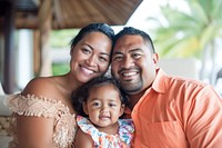 Samoan family portrait adult photo.
