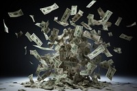 Flying 100 American dollar money investment. AI generated Image by rawpixel.