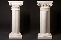 Greek Ionic column architecture colonnade sculpture.