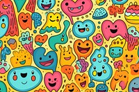  Cute smiles background pattern backgrounds representation. AI generated Image by rawpixel.