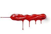 Line ketchup isolated line white background splattered.
