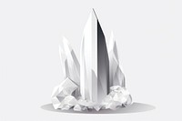 A quartz crystal rock chandelier origami mineral.