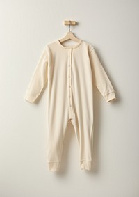 Cream pajamas  baby coathanger simplicity.
