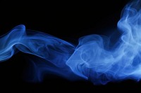 Blue fog effect smoke backgrounds black. AI generated Image by rawpixel.