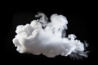 Dry ice fog effect smoke black background monochrome. AI generated Image by rawpixel.