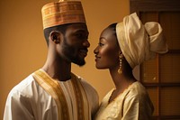 Nigerian Couple tradition wedding adult.