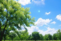 Sunny weather landscape outdoors nature. AI generated Image by rawpixel.