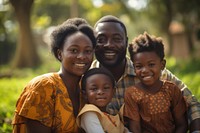 Ghanan family child portrait father.