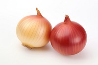 Red and gold onions vegetable shallot plant.