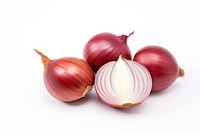 Red onions vegetable shallot plant.