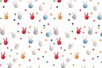  Small rabbits backgrounds confetti pattern. AI generated Image by rawpixel.