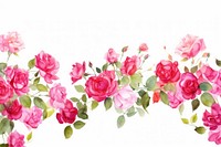 Blooming pink rose garden backgrounds blossom pattern.