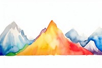 Mountain nature backgrounds white background.