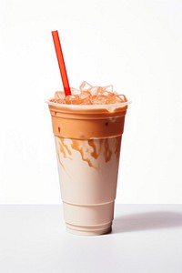 Thai tea milkshake smoothie dessert drink.