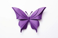 Paper butterfly purple pastel origami.