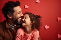 A father and daughter are happy laughing adult child. AI generated Image by rawpixel.