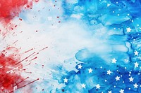 A water color of 4th of July American Independence Day backgrounds blue splattered.