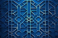  Pattern blue geometric background arabic. AI generated Image by rawpixel.