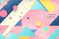  Geometric background pastel flat Memphis. AI generated Image by rawpixel.