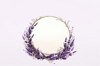 Illustration hand drawn Lavender frame lavender.