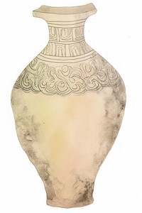 Illustration of a vase pottery white background creativity.
