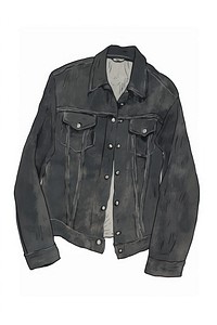 Illustration of a clothes jacket sleeve black.