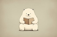 Bear reading book children book. AI generated Image by rawpixel.