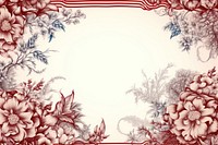 Toile with christmas flower border pattern plant red.