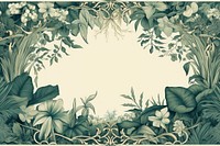 Toile with Ivy border pattern nature plant.