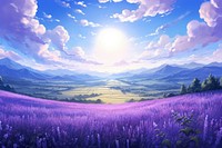 Lavender field background summer landscape.